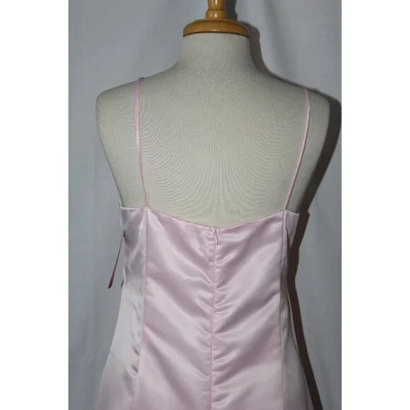 Juliet #1950 Satin Floor Length Bridesmaid Gown-Size 2X, 3X -PINK-NEW With Tags - Picture 5 of 6